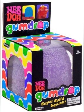 NeeDoh Gumdrop Super Solid Squish! - Purple